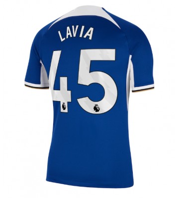 Chelsea Romeo Lavia #45 Replica Home Stadium Shirt 2023-24 Short Sleeve